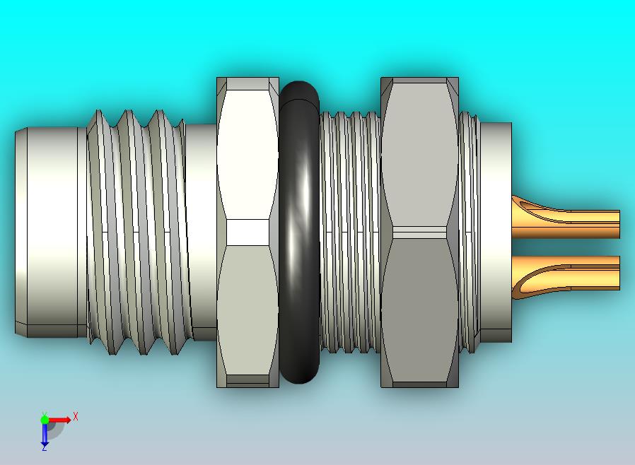 面板安装插头M8x1 Mal