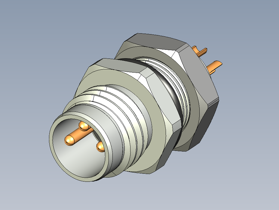 面板安装插头M8x1 Mal