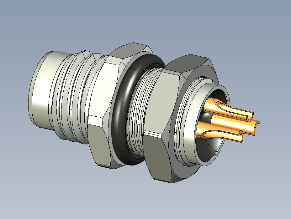 面板安装插头M8x1 Mal