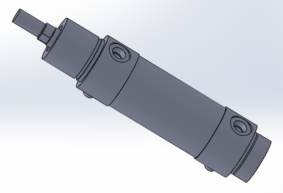 圆形气缸40x16x26毫米