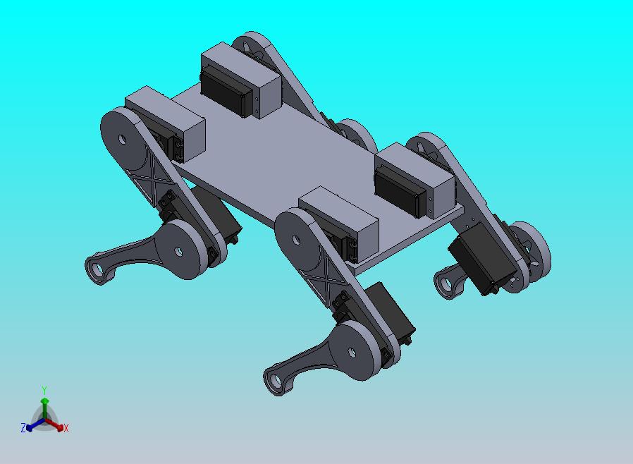 轻量级四足机器人