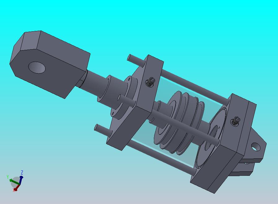 拉杆气缸（带库欣）125x40x100mm