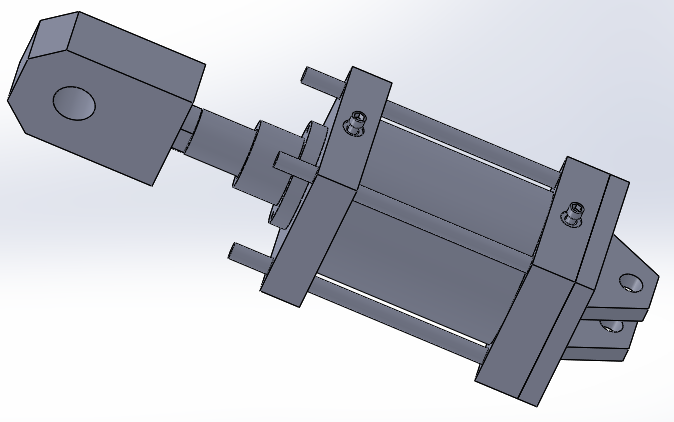 拉杆气缸（带库欣）125x40x100mm