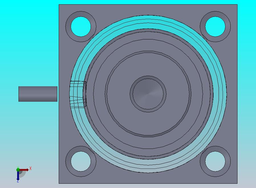 单作用液压缸（前法兰固定）65x45x62 mm