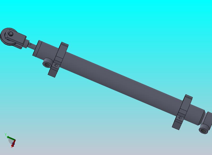 克拉克叉液压缸（带前脚和后固定）25x18.5x270 mm