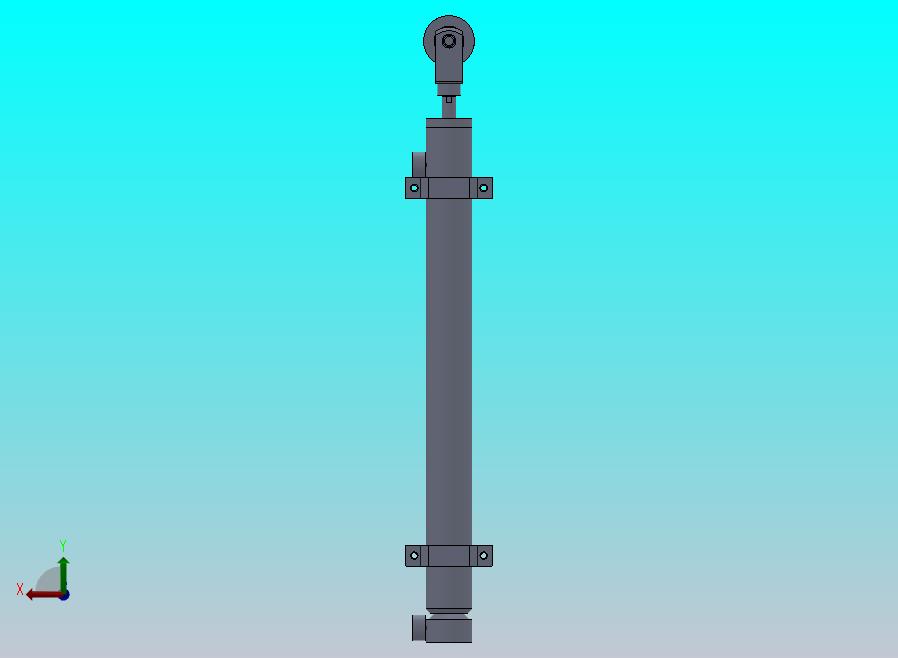 克拉克叉液压缸（带前脚和后固定）25x18.5x270 mm