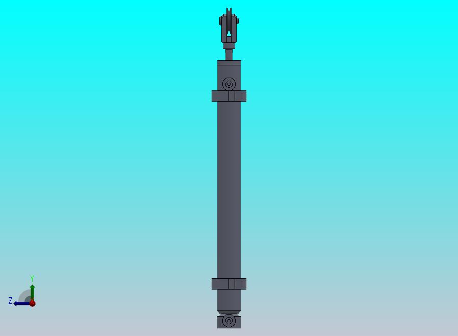 克拉克叉液压缸（带前脚和后固定）25x18.5x270 mm