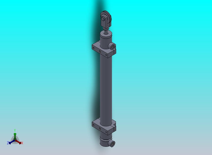 克拉克叉液压缸（带前脚和后固定）25x18.5x270 mm