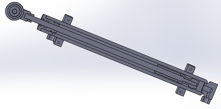 克拉克叉液压缸（带前脚和后固定）25x18.5x270 mm