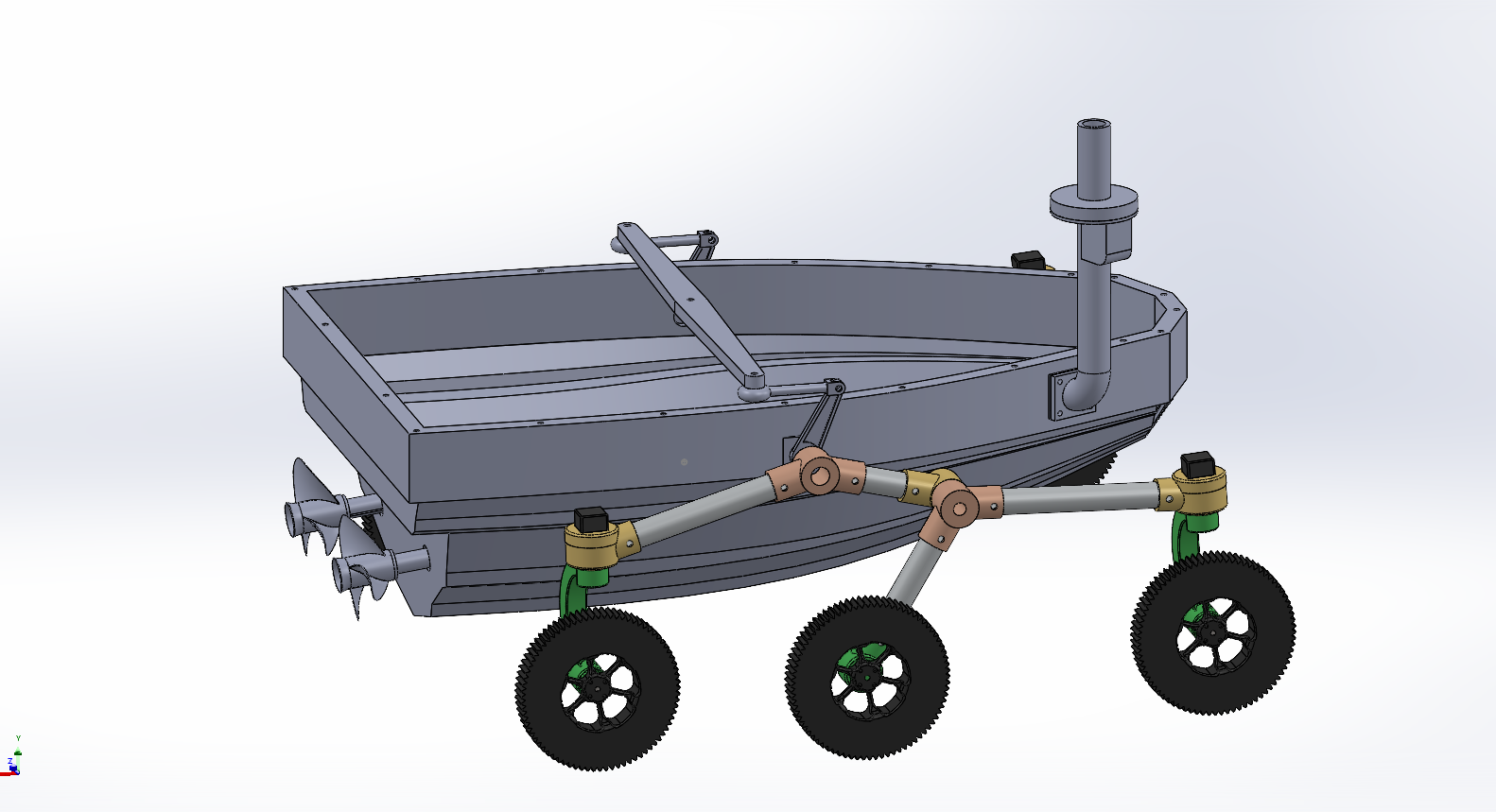 摇臂转向架机构