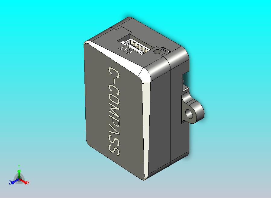 CUAV RM3100指南针的高质量3D模型。