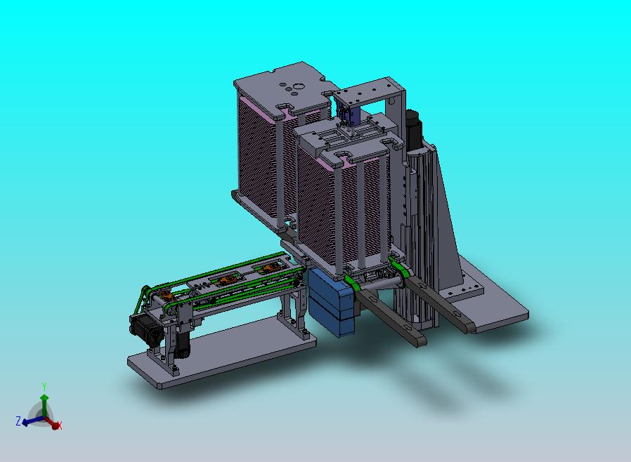 可伸缩皮带上料机构