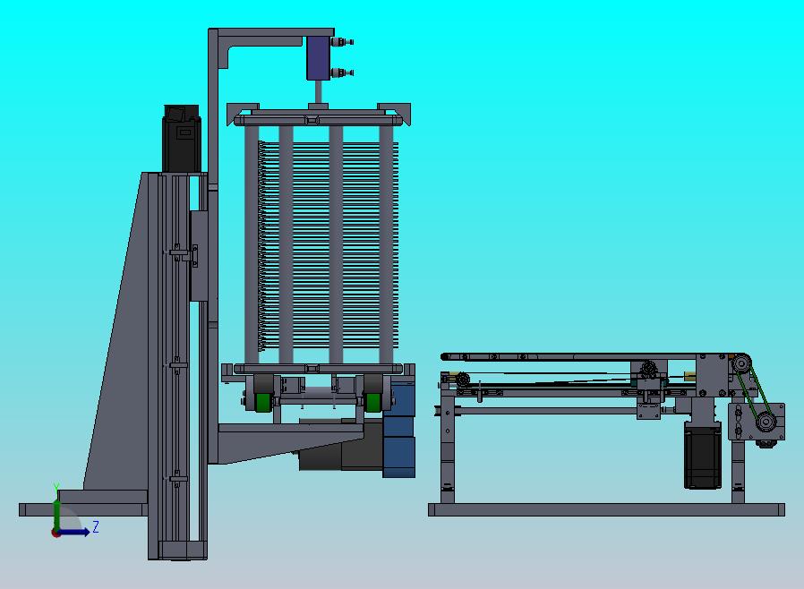 可伸缩皮带上料机构