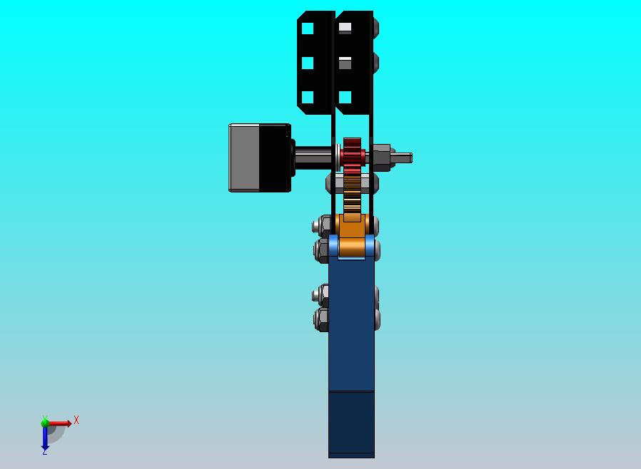 齿轮式机械爪模型