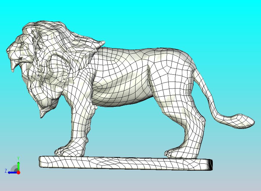 狮子雕像CATIA模型