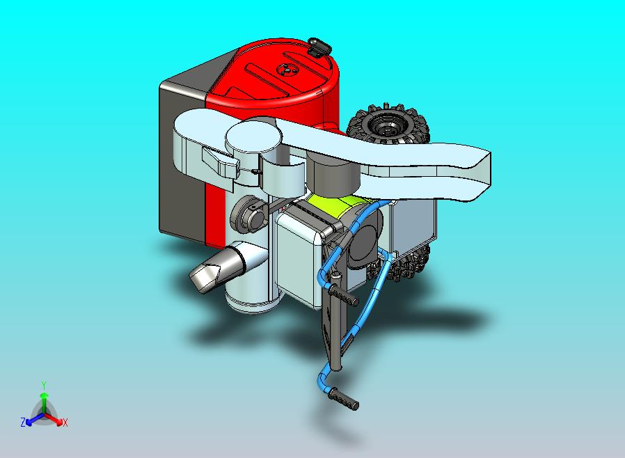 螺旋铲雪机模型
