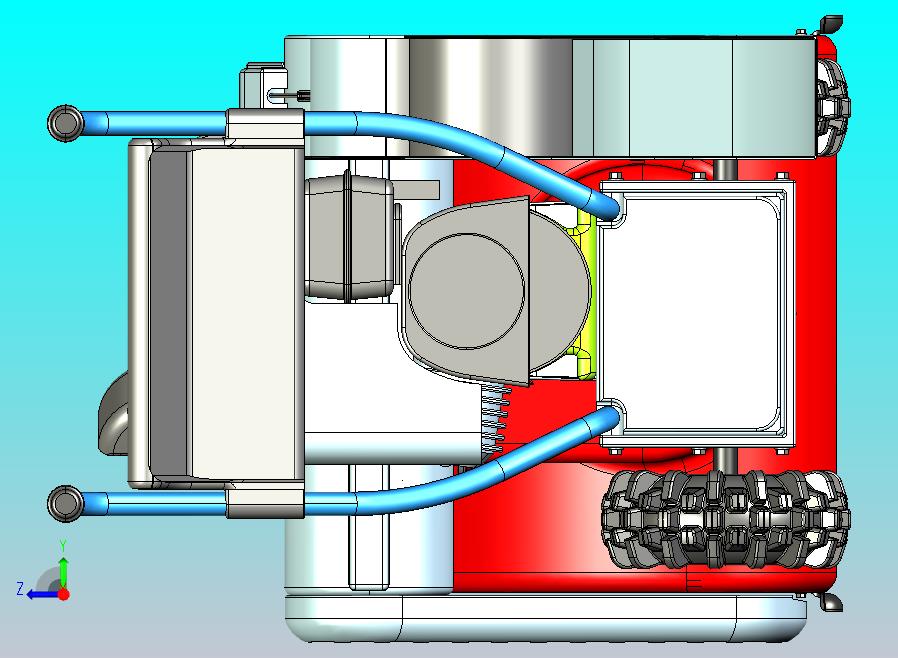 螺旋铲雪机模型