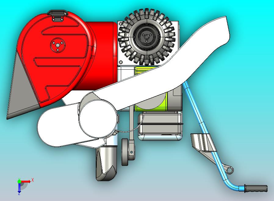 螺旋铲雪机模型