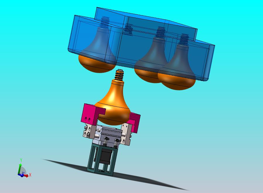 浴霸灯自动更换夹具装配