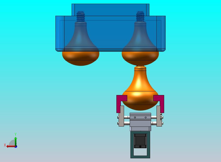 浴霸灯自动更换夹具装配