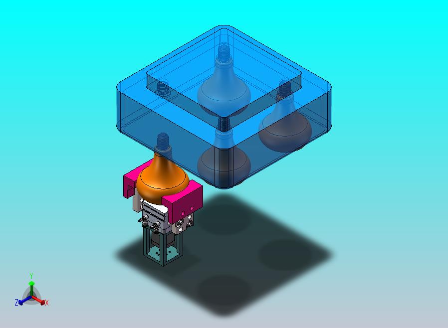 浴霸灯自动更换夹具装配