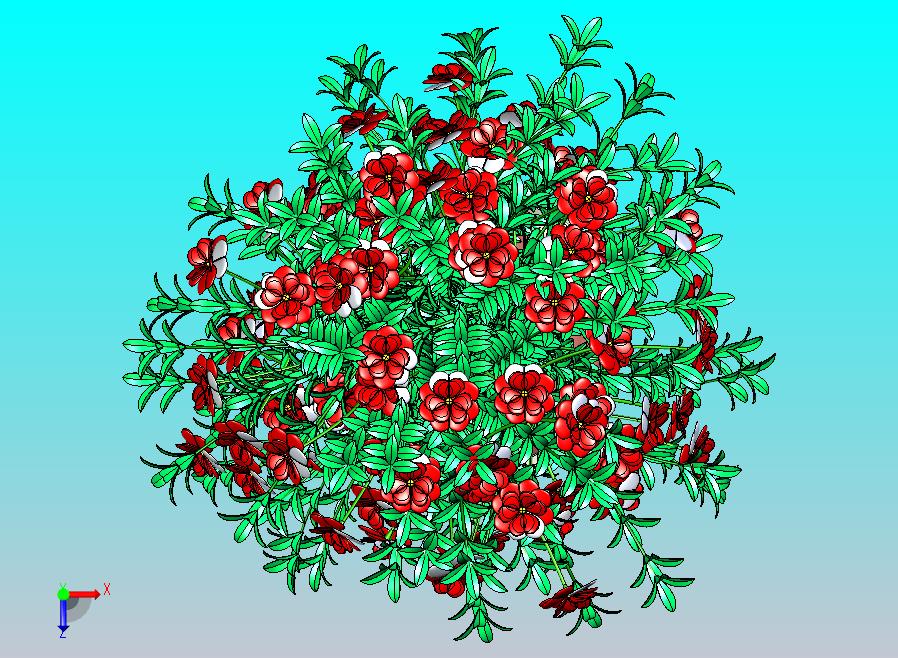 鲜花及花钵CATIA建模