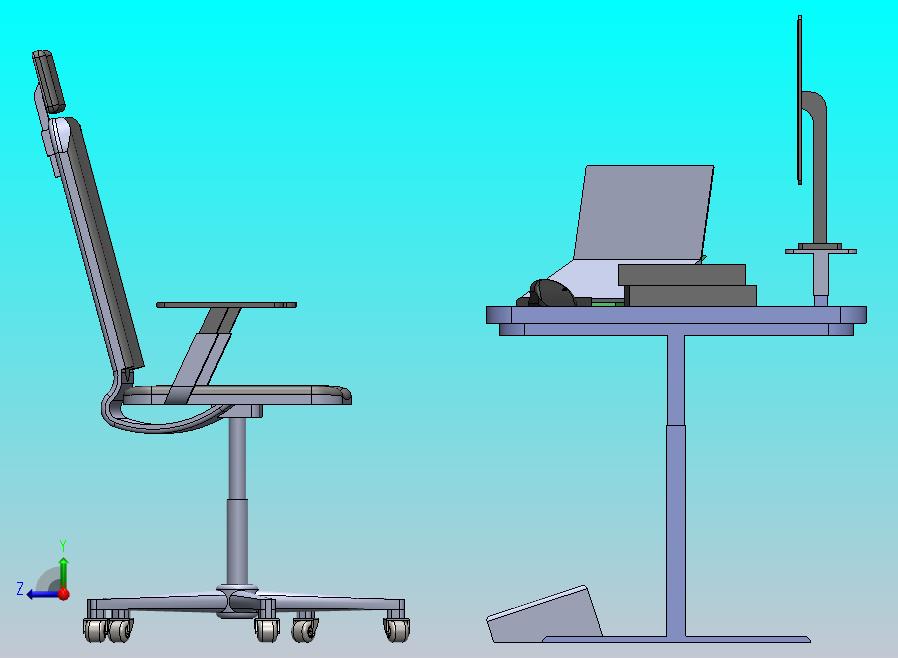 符合人体工学的工作站