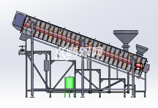 U型斜螺旋输送机