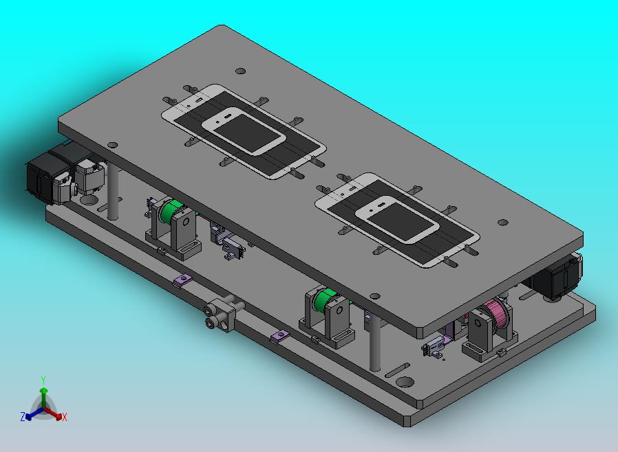 基于同步带的对中定位机构