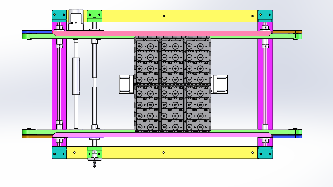 可变间距宽度可调平皮带线