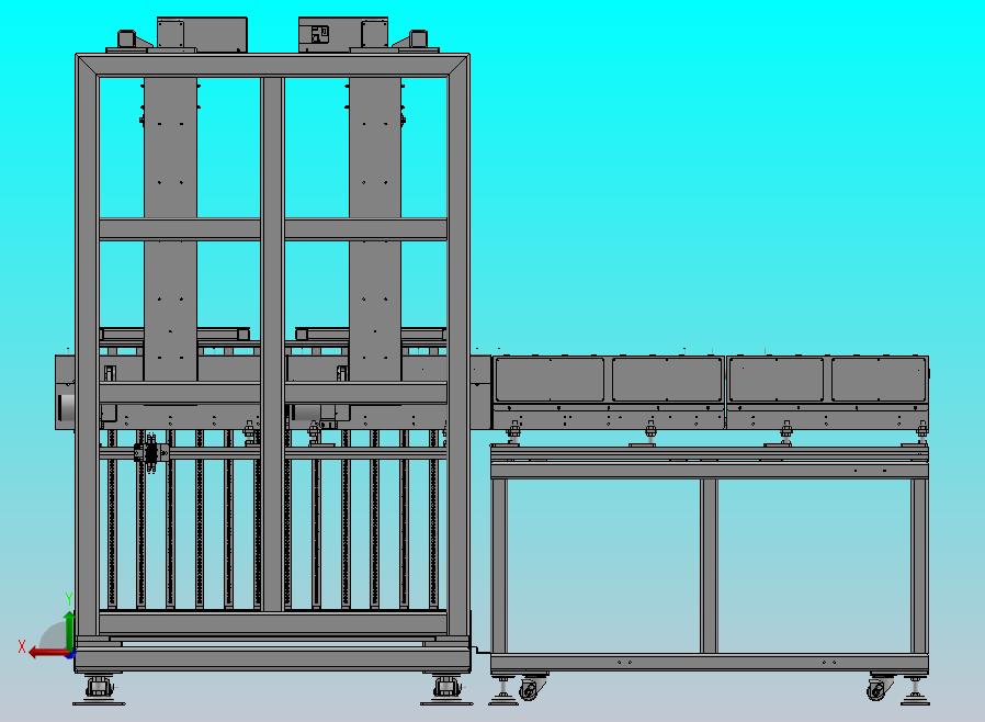 适用平板类物料的升降料仓缓存机构