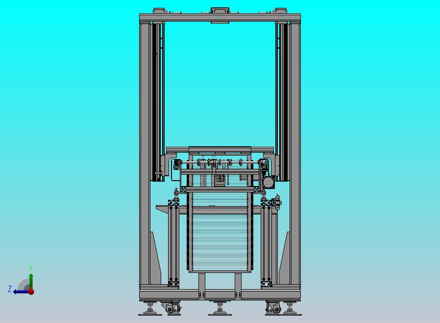 适用平板类物料的升降料仓缓存机构