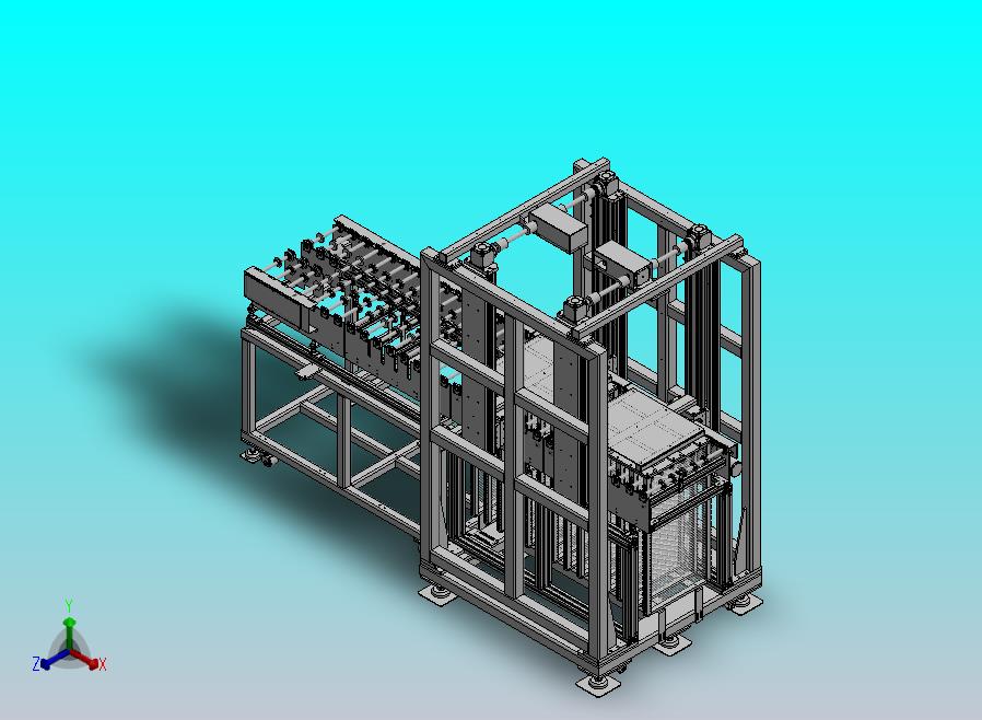 适用平板类物料的升降料仓缓存机构