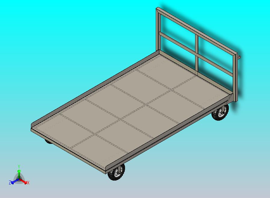 不锈钢手推车，用于搬运货物（生鲜食品）