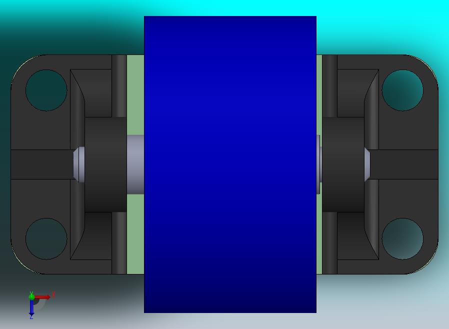 带安装座的 V 型槽滚轮