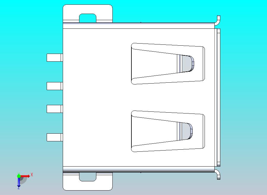 USB 2.0 A型全SMT焊尾