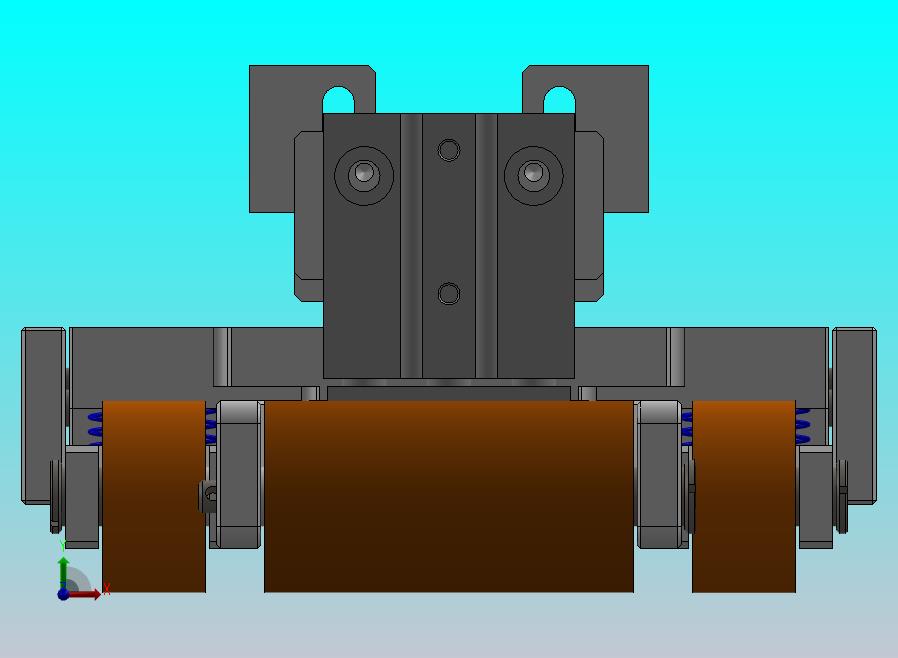 包胶辊的滚压机构