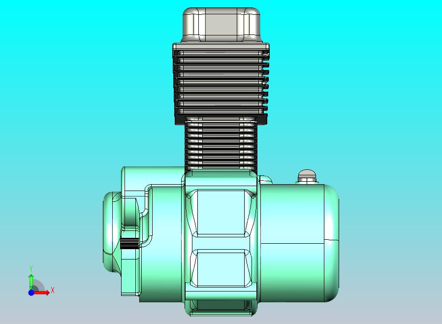本田摩托车发动机模型