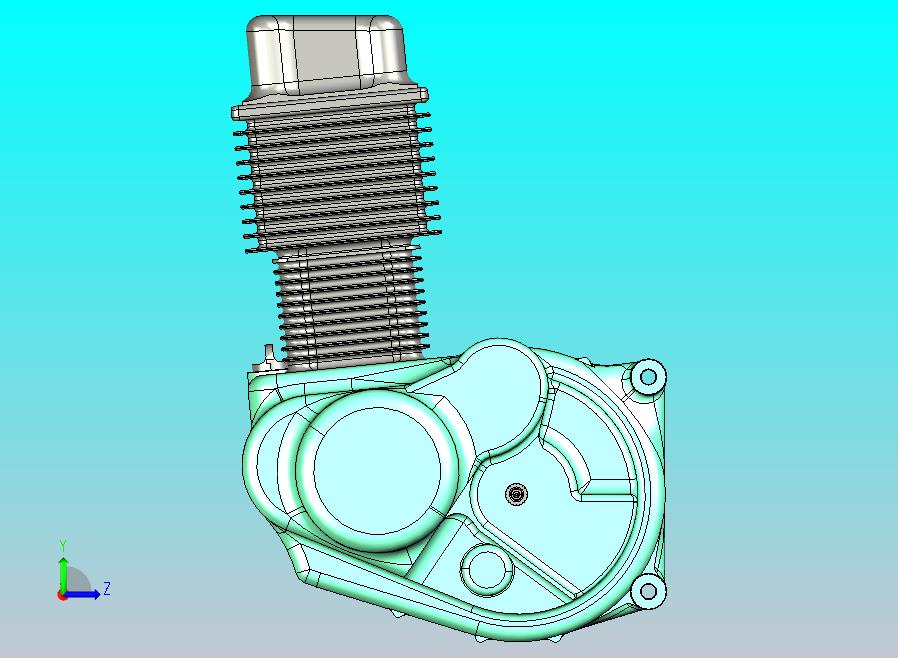 本田摩托车发动机模型
