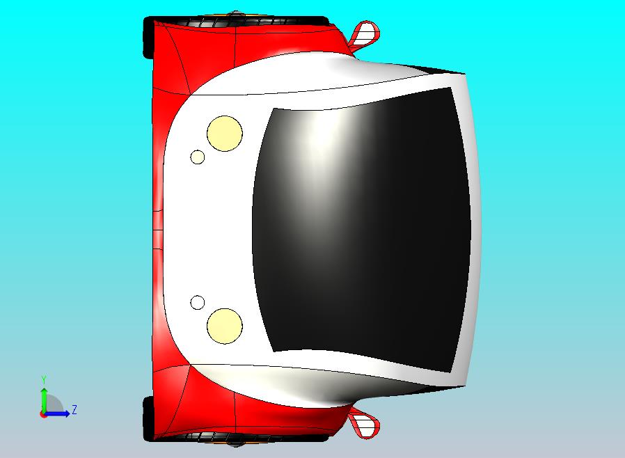 双人小汽车外壳