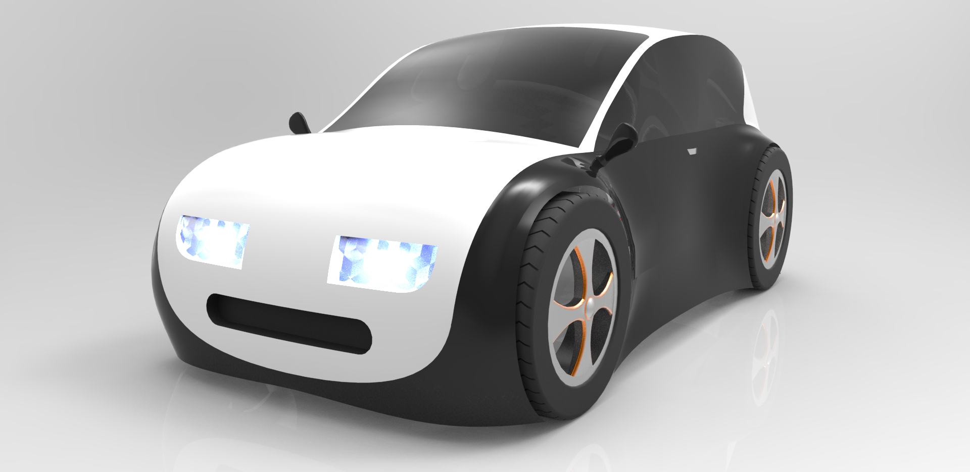 双人小汽车外壳