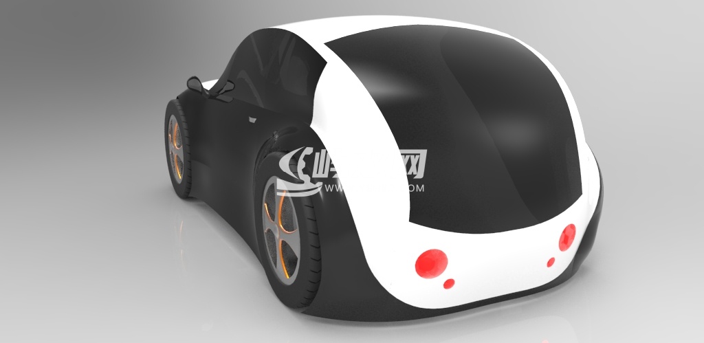 双人小汽车外壳