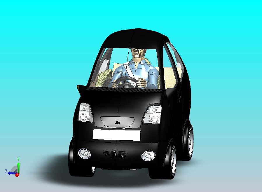 CRK结构轻型概念电动车