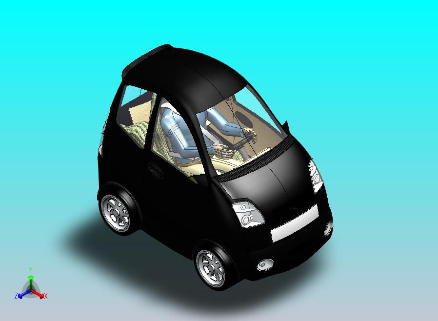 CRK结构轻型概念电动车