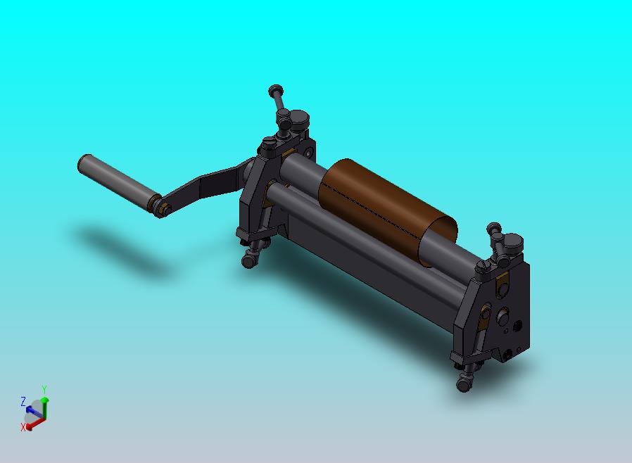 小型卷管机模型