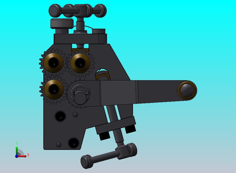 小型卷管机模型