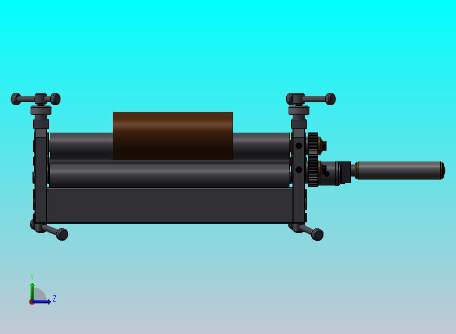 小型卷管机模型