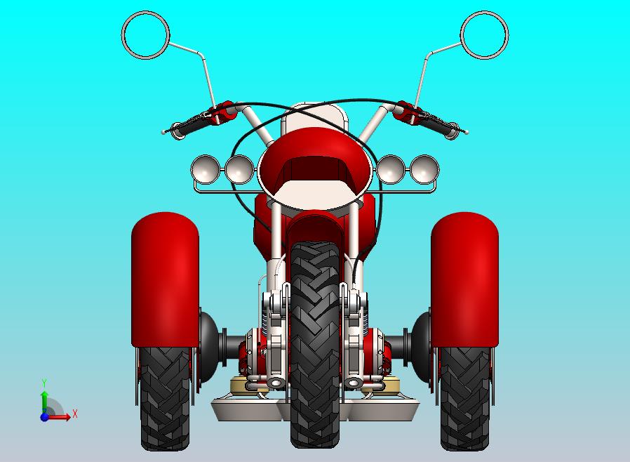 三轮摩托车模型