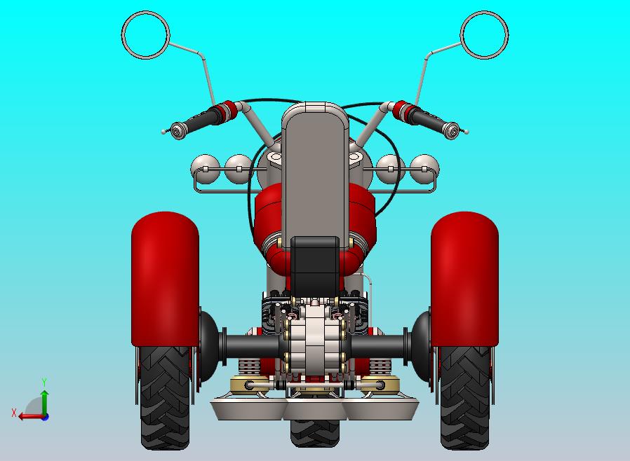 三轮摩托车模型