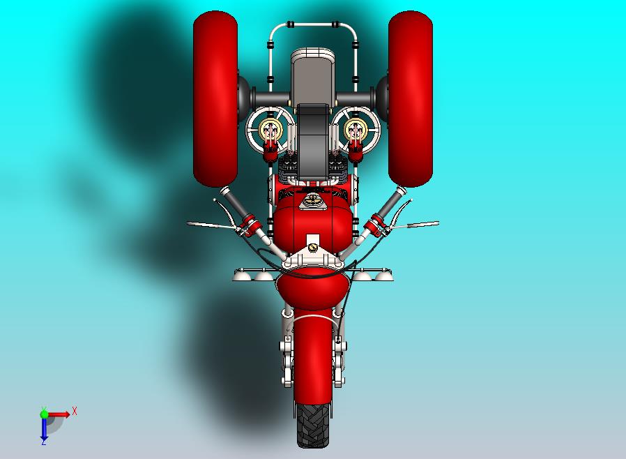 三轮摩托车模型